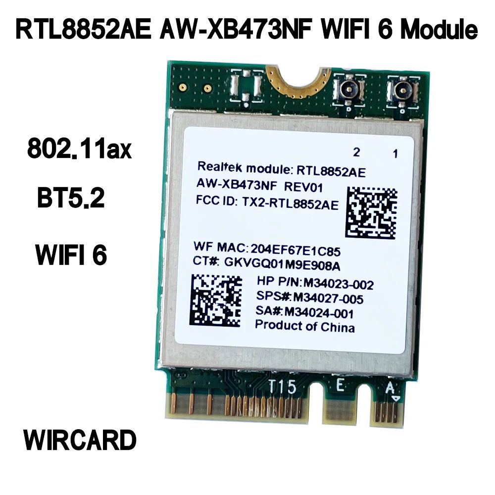 

Приемник Wi-Fi NoBrand для компьютера M.2 802.11ac; 802.11ax, Зеленый;белый