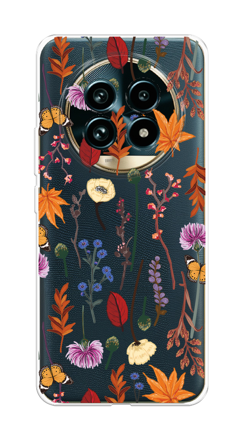 

Чехол на Realme 13 Pro+/13 Pro "Orange Purple flowers", Оранжевый;красный;розовый;желтый;прозрачный, 2518150-1