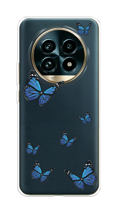 

Чехол на Realme 13 Pro+/13 Pro "Blue butterflies", Синий;черный, 2518150-1