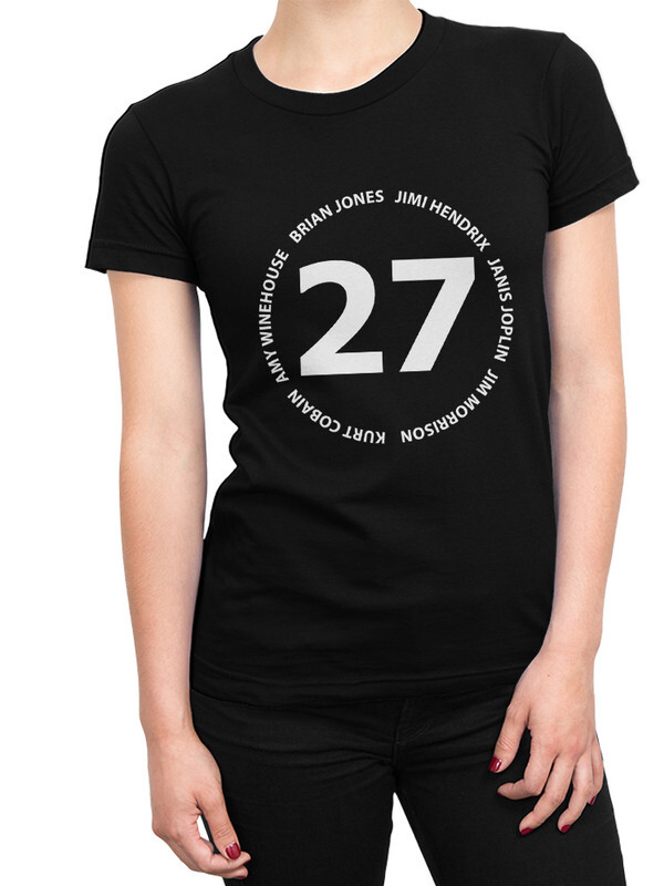 

Футболка женская Dream Shirts Клуб 27 черная XS, "Клуб 27"