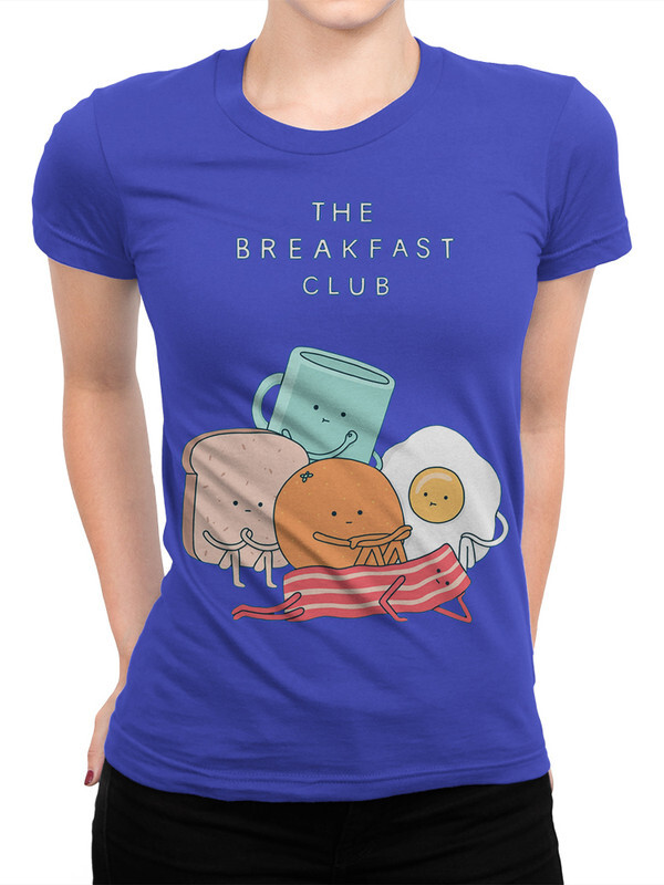 

Футболка женская Dream Shirts Завтрак-Клуб синяя S, Синий, Завтрак-Клуб