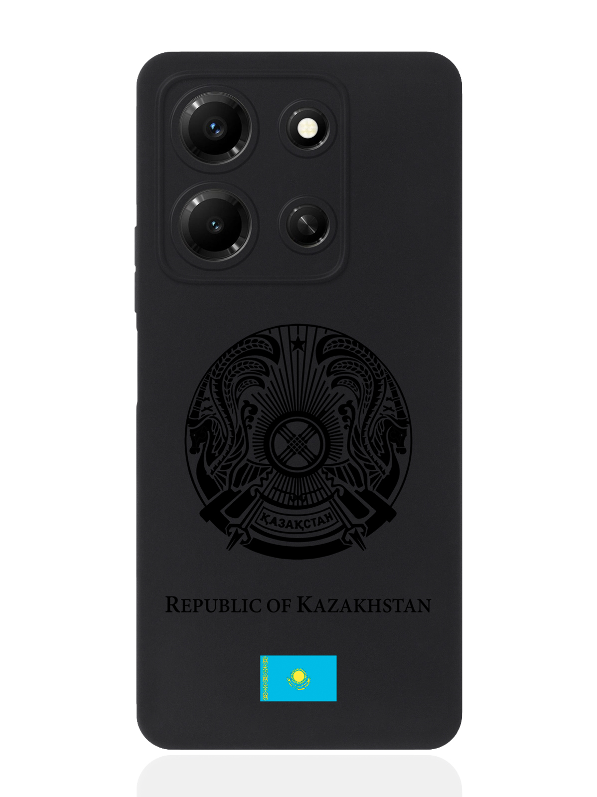 

Чехол SignumCase для Infinix Note 30i Черный лаковый Герб Казахстана, Infinix