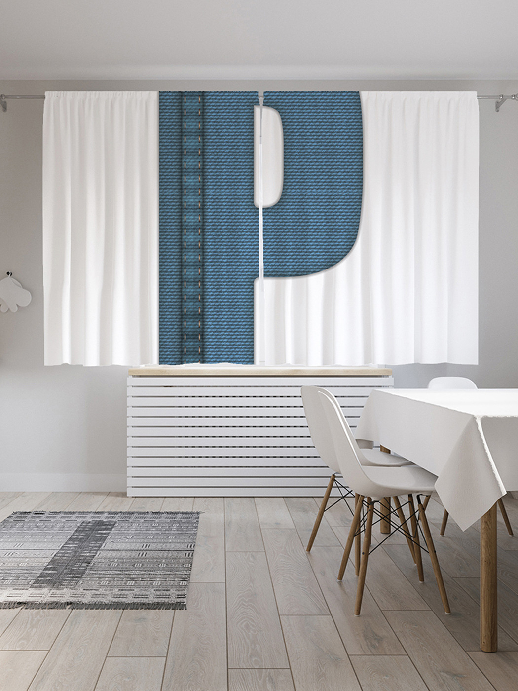 

Шторы JoyArty с фотопечатью "Стильная p" из сатена, 290х180 см, Стильная p