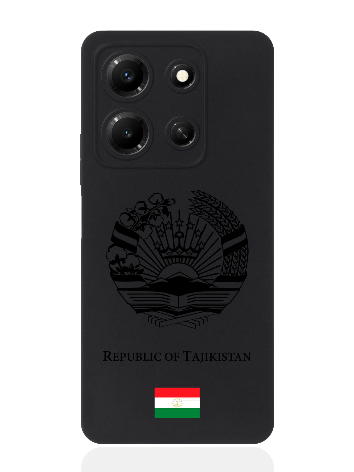 

Чехол SignumCase для Infinix Note 30i Черный лаковый Герб Таджикистана, Infinix