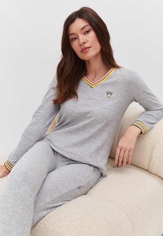 

Комплект домашний женский ZAVI корона серый 56/170 RU, корона