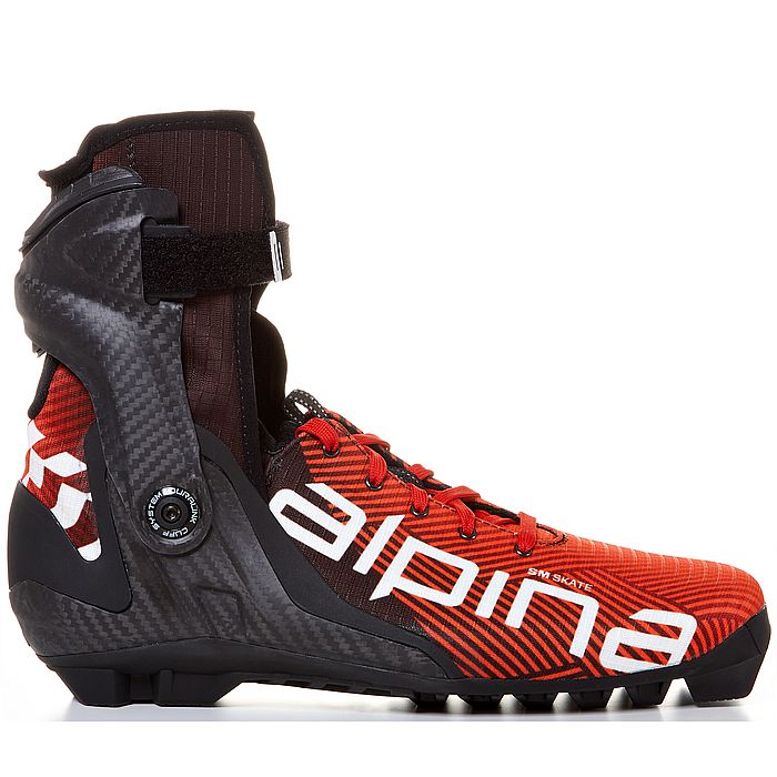 Лыжероллерные ботинки ALPINA NNN Pro Skate SMV 5349-1 черный/красный 38