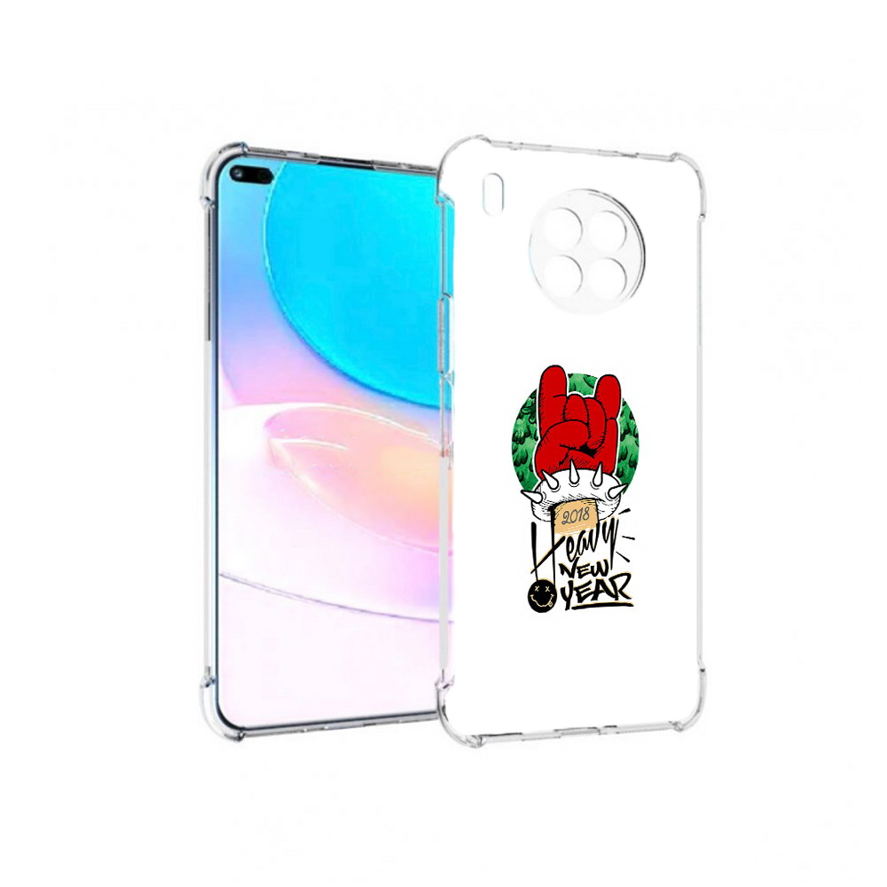

Чехол задняя-панель-накладка-бампер MyPads Гангстер новый год для Huawei Nova 8i, Прозрачный, Tocco