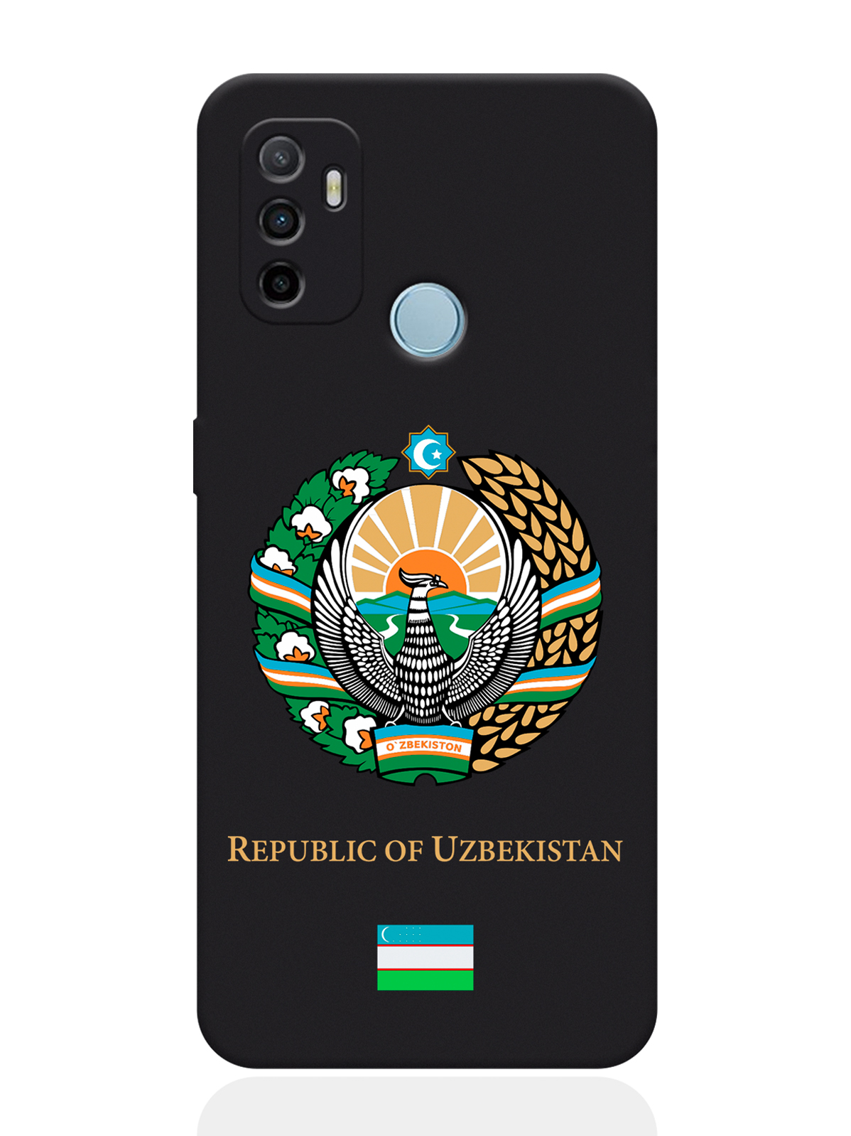 

Чехол SignumCase для Oppo A53 Герб Узбекистана, Разноцветный, Oppo