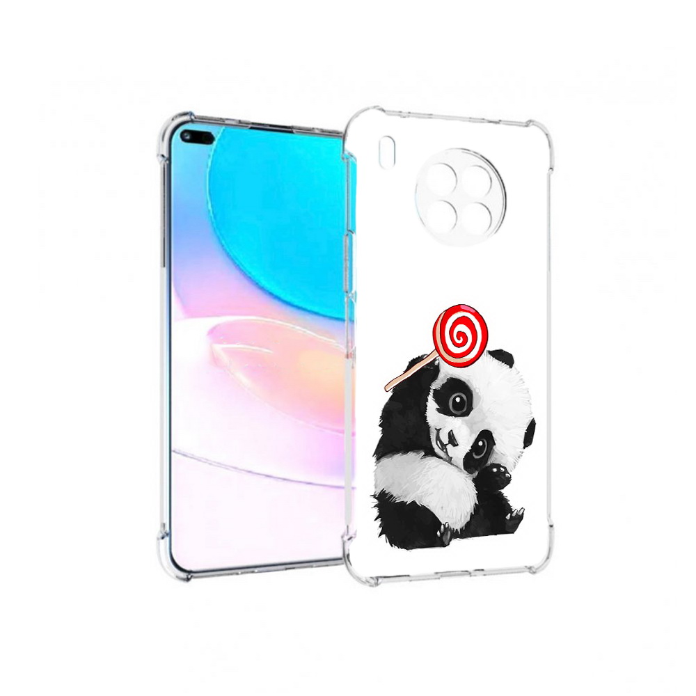 

Чехол задняя-панель-накладка-бампер MyPads панда с леденцом для Huawei Nova 8i, Прозрачный, Tocco