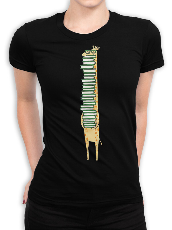 

Футболка женская Dream Shirts Книжный Жираф черная 3XL, Книжный Жираф