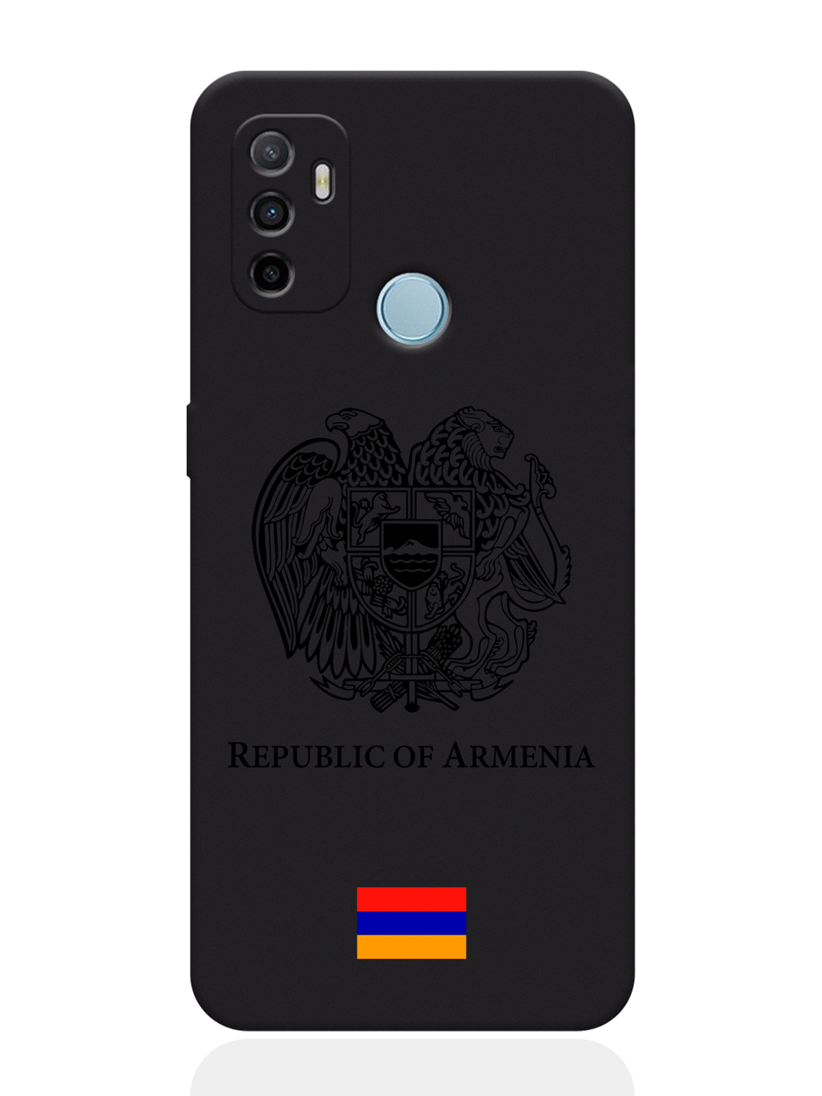 

Чехол SignumCase для Oppo A53 Черный лаковый Герб Армении, Oppo