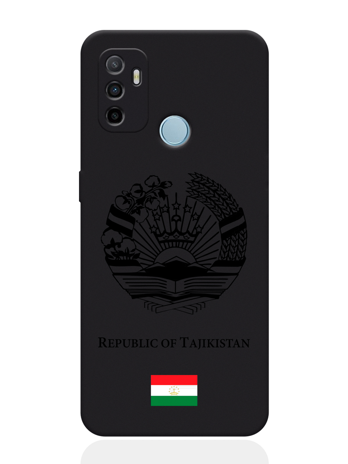 

Чехол SignumCase для Oppo A53 Черный лаковый Герб Таджикистана, Oppo