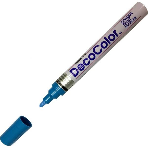 Лаковый маркер MARVY UCHIDA с круглым наконечником 2-4мм светло-голубой MAR300/10