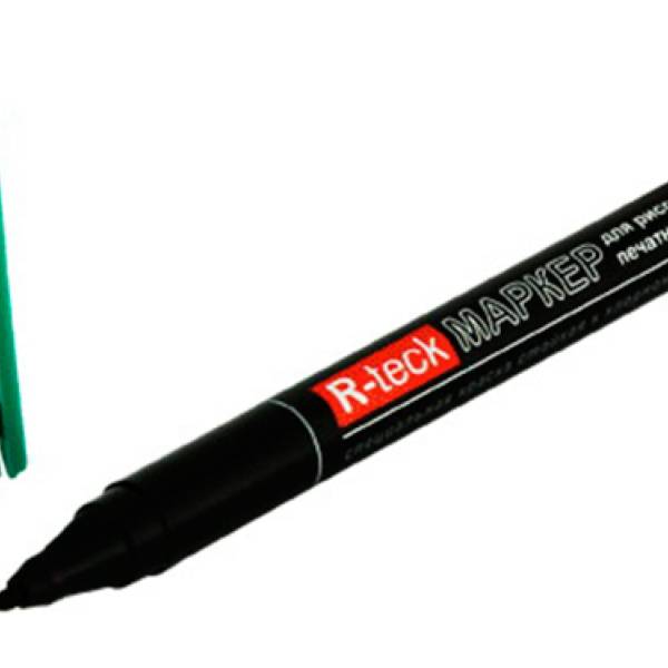 Маркер для рисования печатных плат Connector R-teck зелёный R-TRECK-GR
