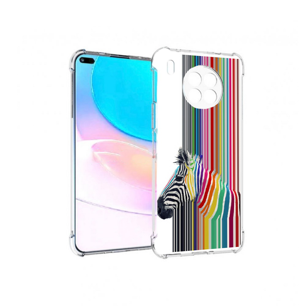 

Чехол задняя-панель-накладка-бампер MyPads радужная зебра для Huawei Nova 8i, Прозрачный, Tocco