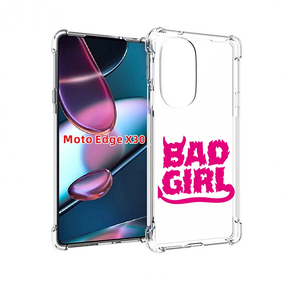 

Чехол MyPads плохая девочка для Motorola Moto Edge X30, Прозрачный, Tocco