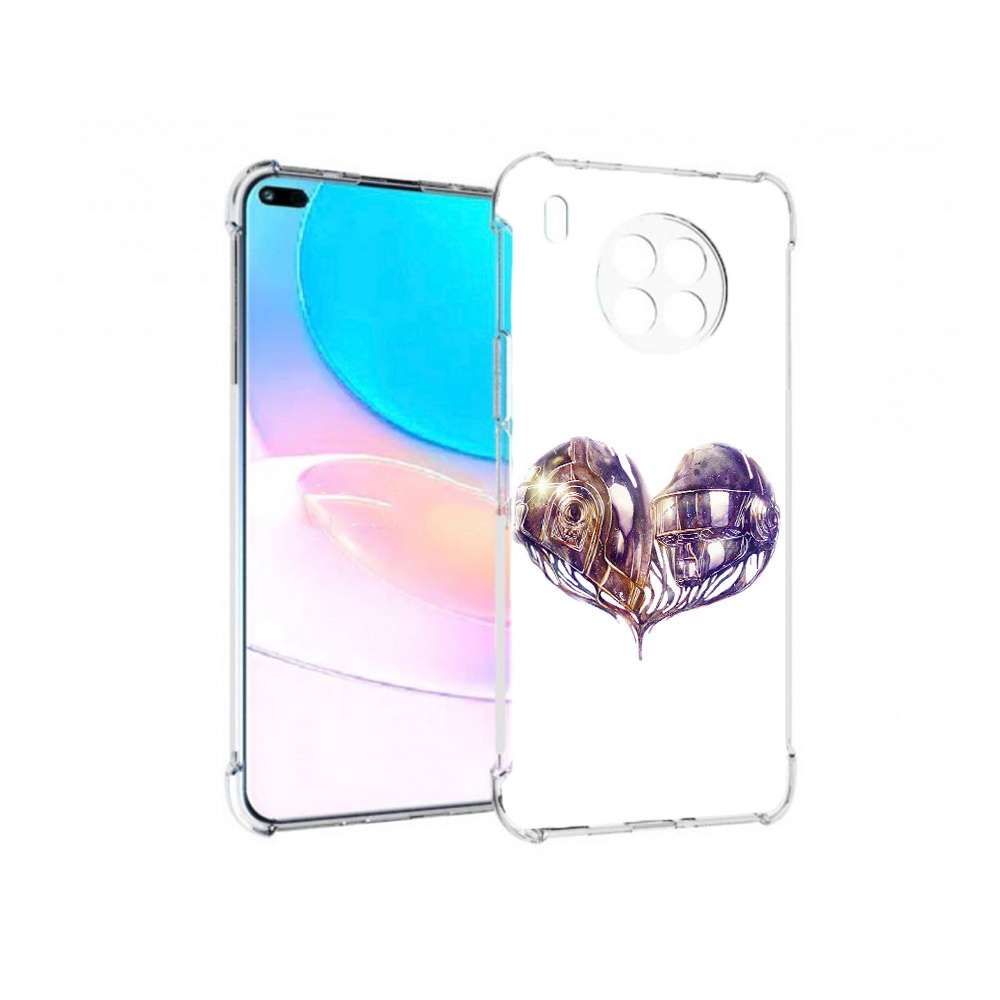 

Чехол задняя-панель-накладка-бампер MyPads сердце абстракция для Huawei Nova 8i, Прозрачный, Tocco