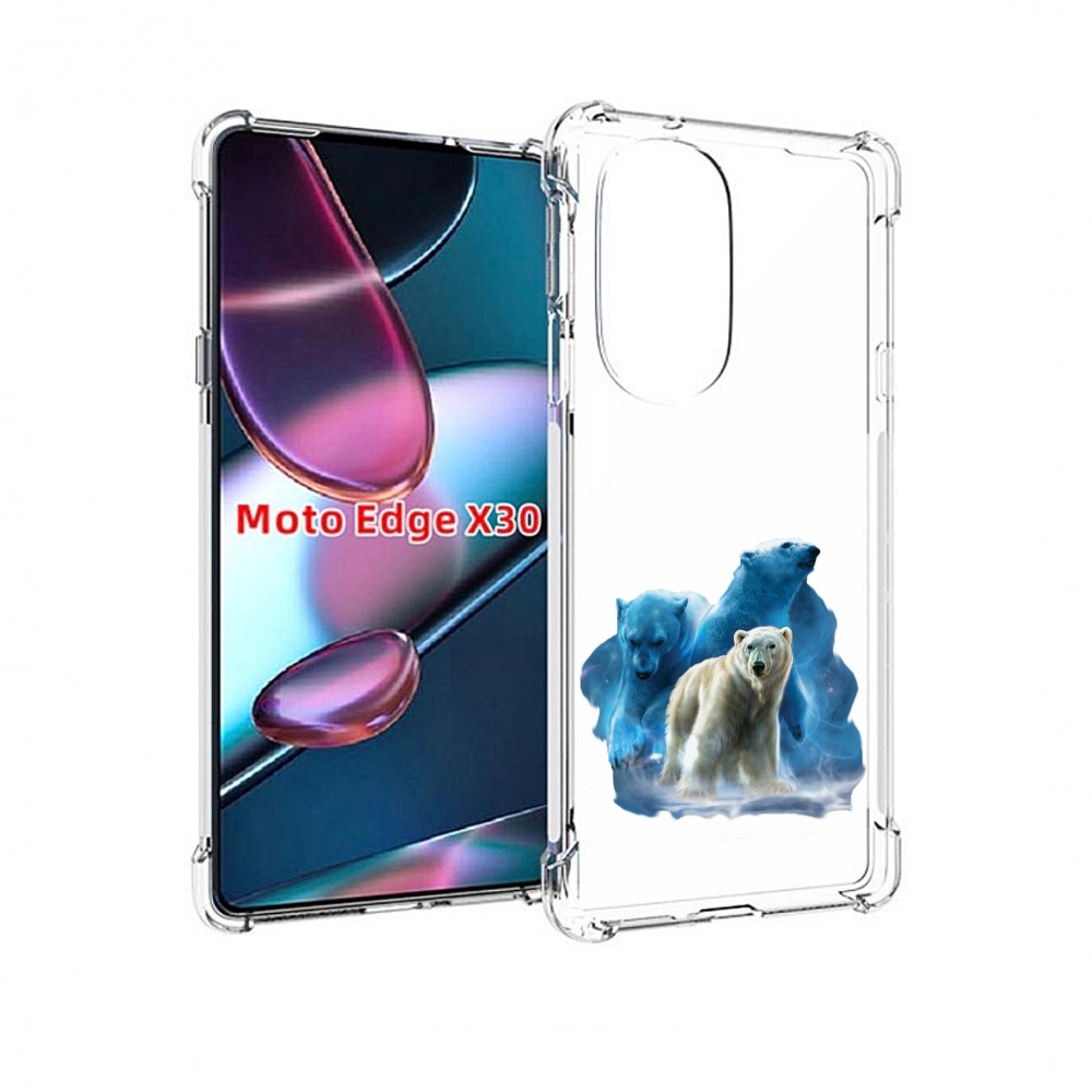 

Чехол MyPads полярный медведь для Motorola Moto Edge X30, Прозрачный, Tocco