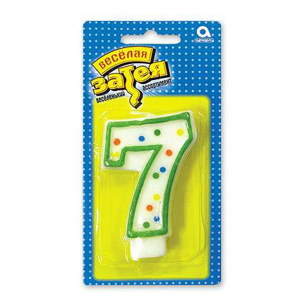 

Свеча для торта Веселая затея Цифра 7