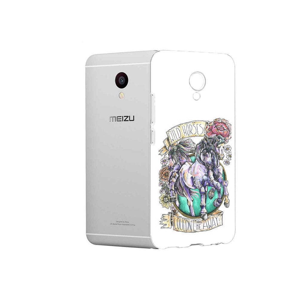 

Чехол MyPads Tocco для Meizu M3 рисунок коней в цветах (PT46043.81.582), Прозрачный, Tocco