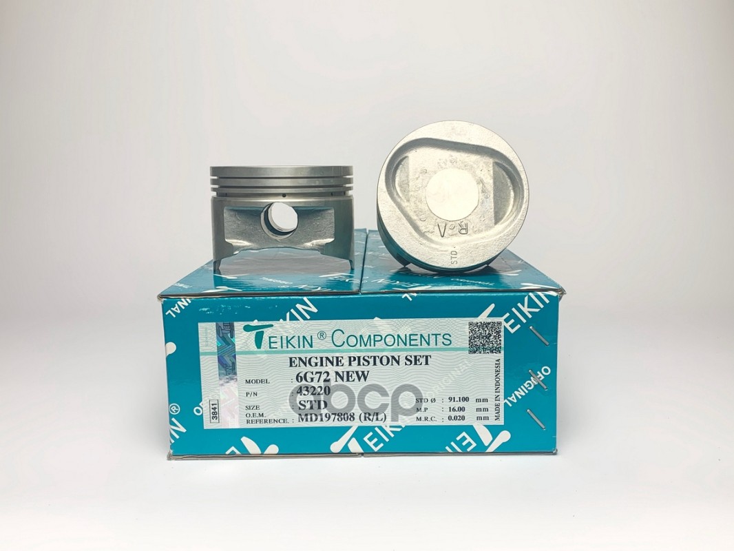 

TEIKIN 43220STD Поршень без колец Mitsubishi 6G72 NEW d91.1 STD 4шт