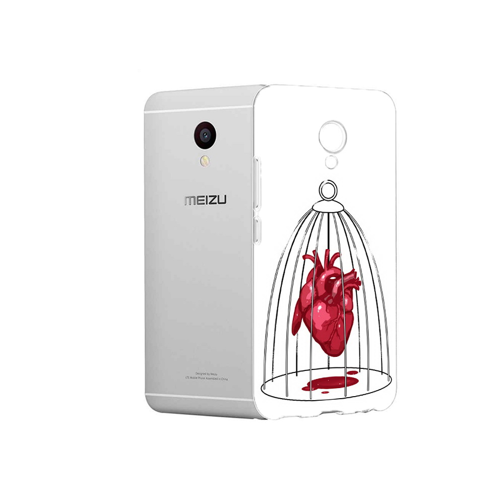 

Чехол MyPads Tocco для Meizu M3 сердце в клетке (PT46043.81.597), Прозрачный, Tocco