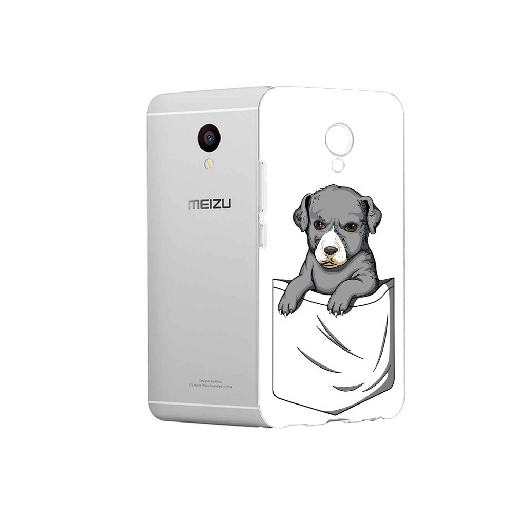

Чехол MyPads Tocco для Meizu M3 собачка в кармане (PT46043.81.611), Прозрачный, Tocco