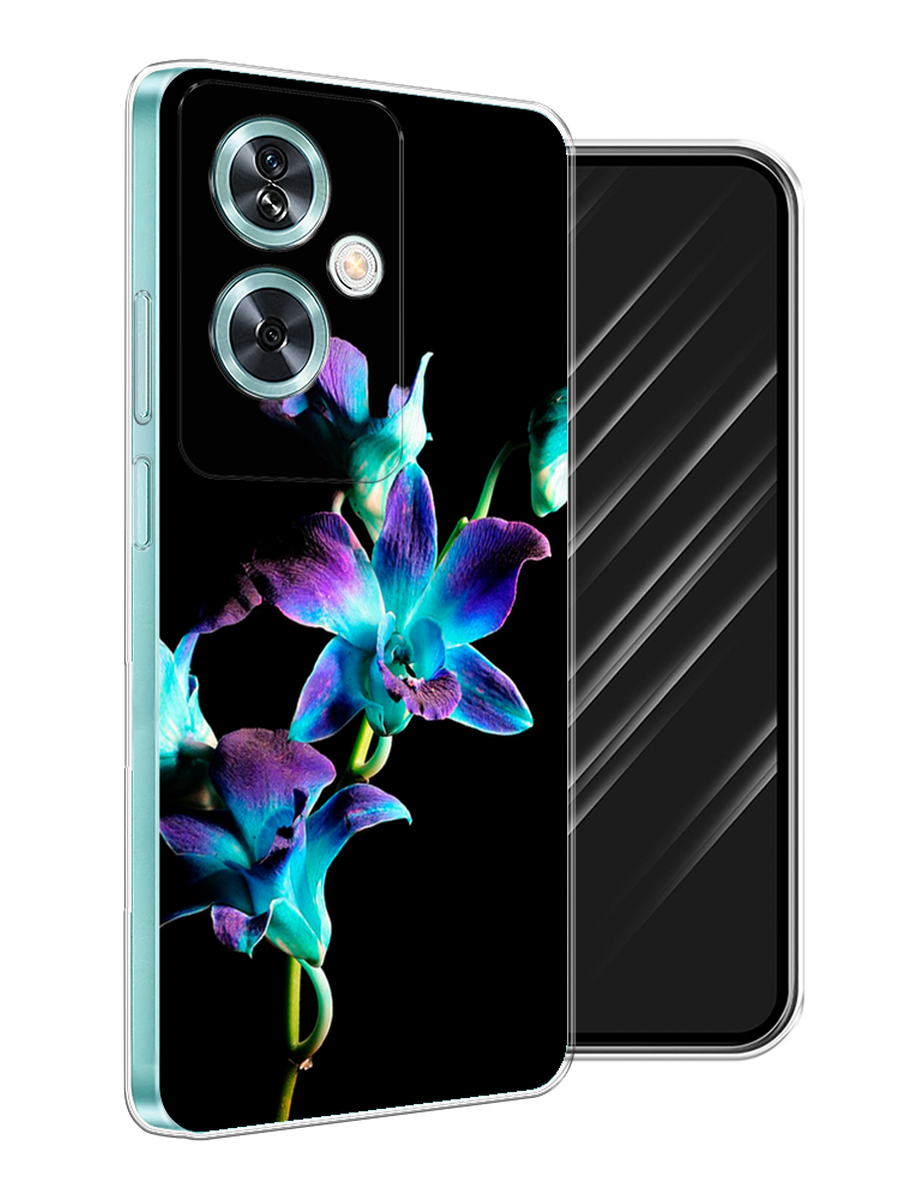 

Чехол Awog на OnePlus Nord N30 SE "Синий цветок на черном", Черный;голубой;синий, 154950-1