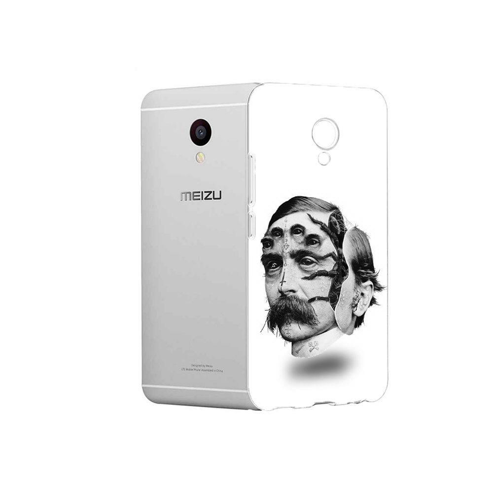 Чехол MyPads Tocco для Meizu M3 страшное лицо мужчины (PT46043.81.629)