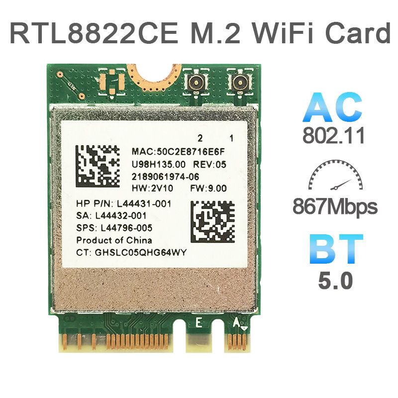 

Приемник Wi-Fi NoBrand для компьютера Mini PCI-e 802.11n; 802.11a; 802.11g; 802.11ac, Зеленый;белый