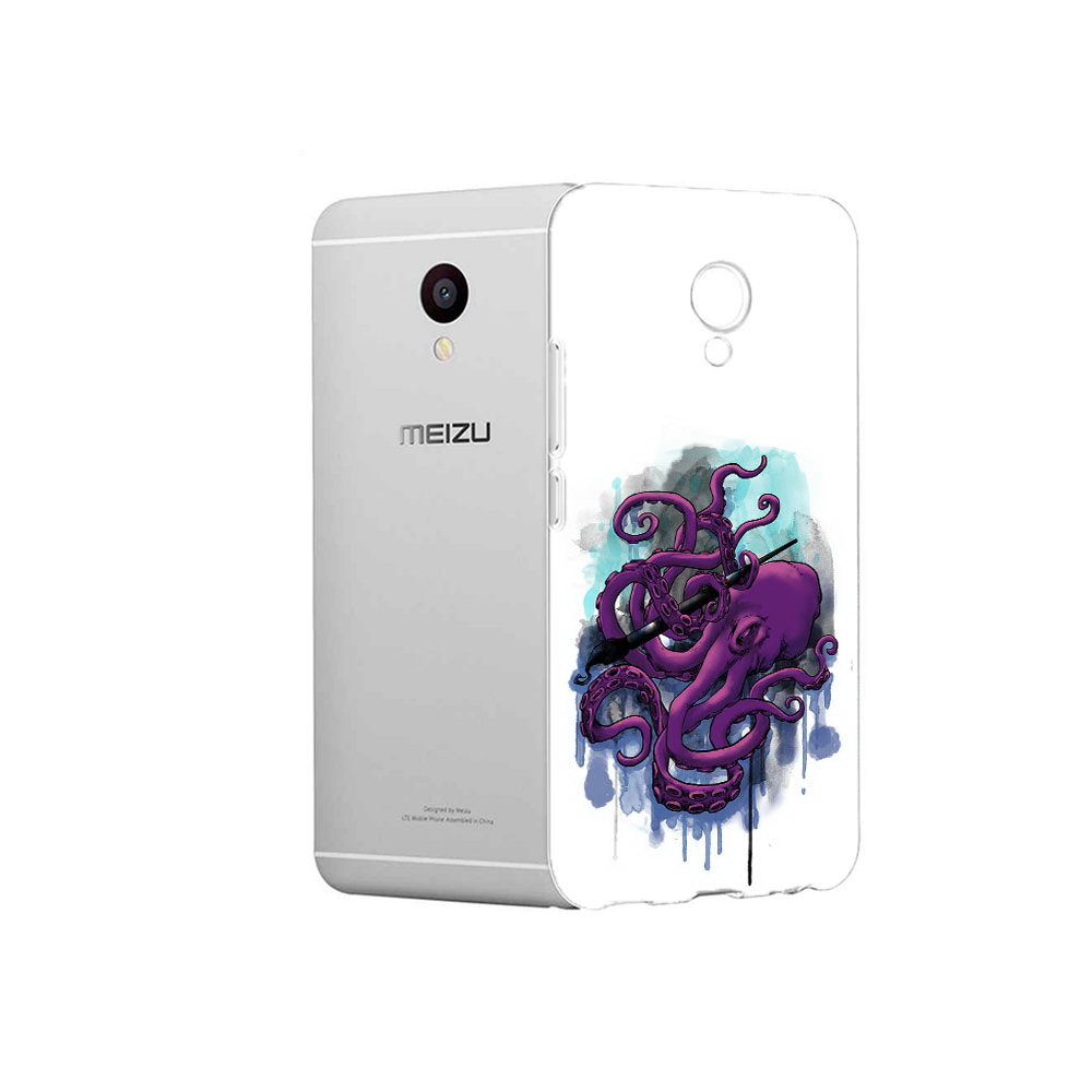 

Чехол MyPads Tocco для Meizu M3 фиолетовый осьминог (PT46043.81.658), Прозрачный, Tocco
