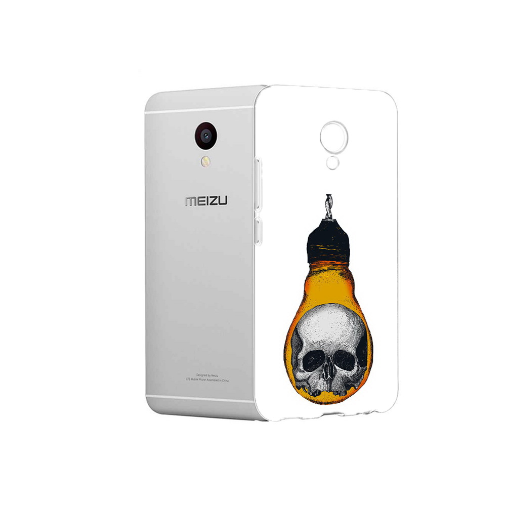 Чехол MyPads Tocco для Meizu M3 череп в лампочке (PT46043.81.676)