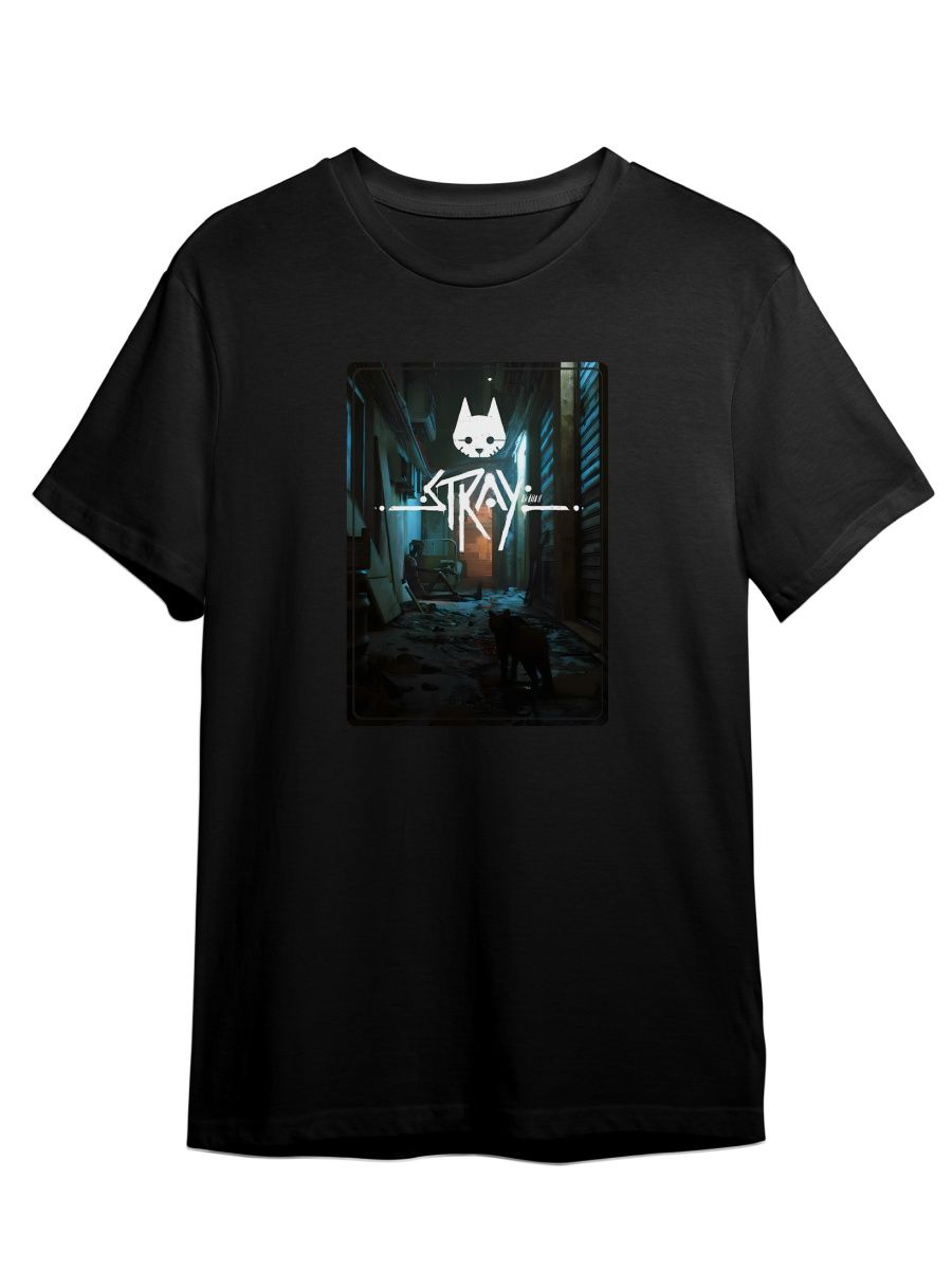 

Футболка унисекс СувенирShop Stray/Стрей 4 черная L (48-50), Черный, "Stray/Стрей" 4