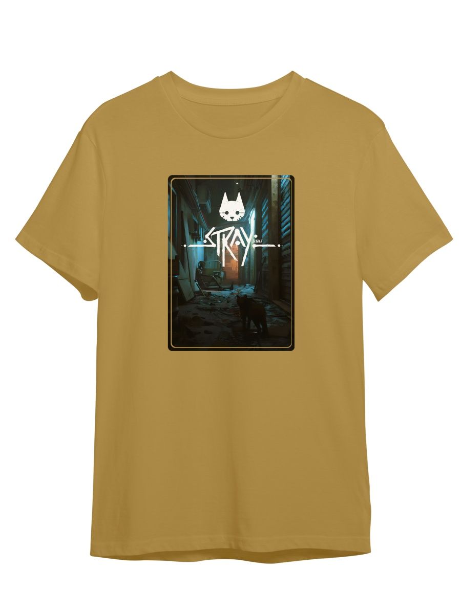 

Футболка унисекс СувенирShop Stray/Стрей 4 желтая 2XL (52-54), "Stray/Стрей" 4