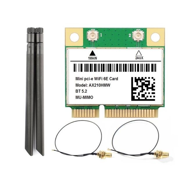 

Приемник Wi-Fi NoBrand для компьютера Mini PCI-e, Зеленый;белый