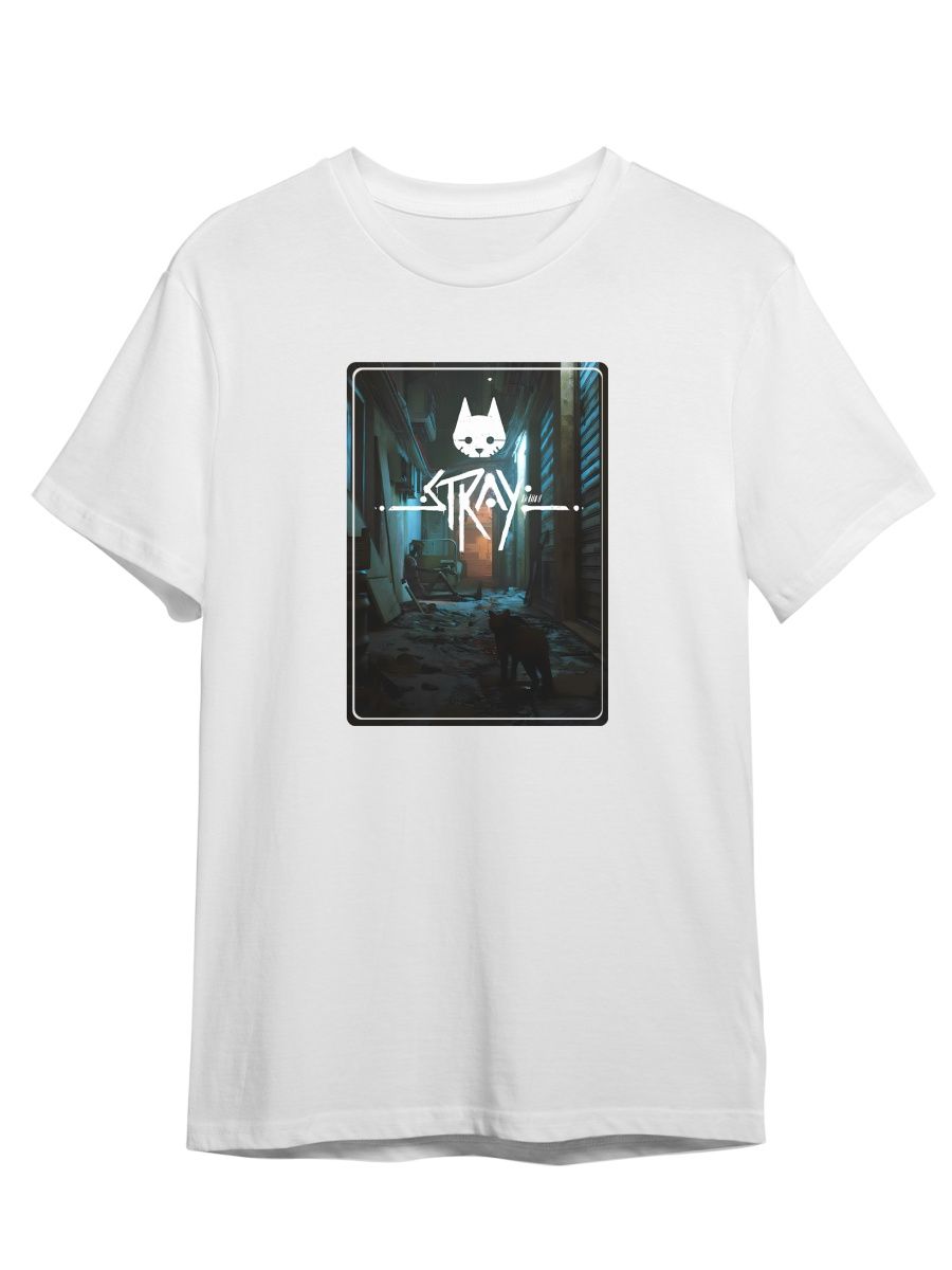 

Футболка унисекс СувенирShop Stray/Стрей 4 белая 5XL (64-66), "Stray/Стрей" 4