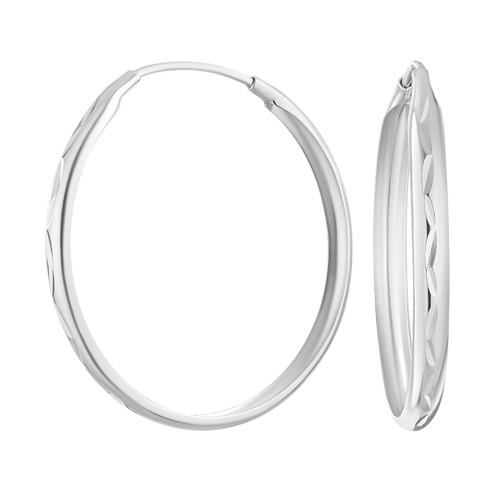 

Серьги конго из серебра ЮВЕЛИР КАРАТ 2021583/75, 2021583/75
