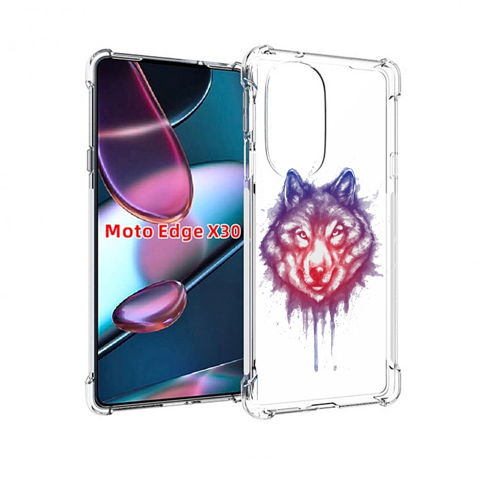 

Чехол MyPads пушистый волк для Motorola Moto Edge X30, Прозрачный, Tocco