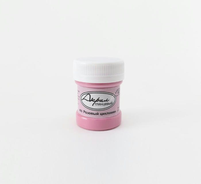 Краска акриловая Аква 30мл глянцевый розовый цикламин