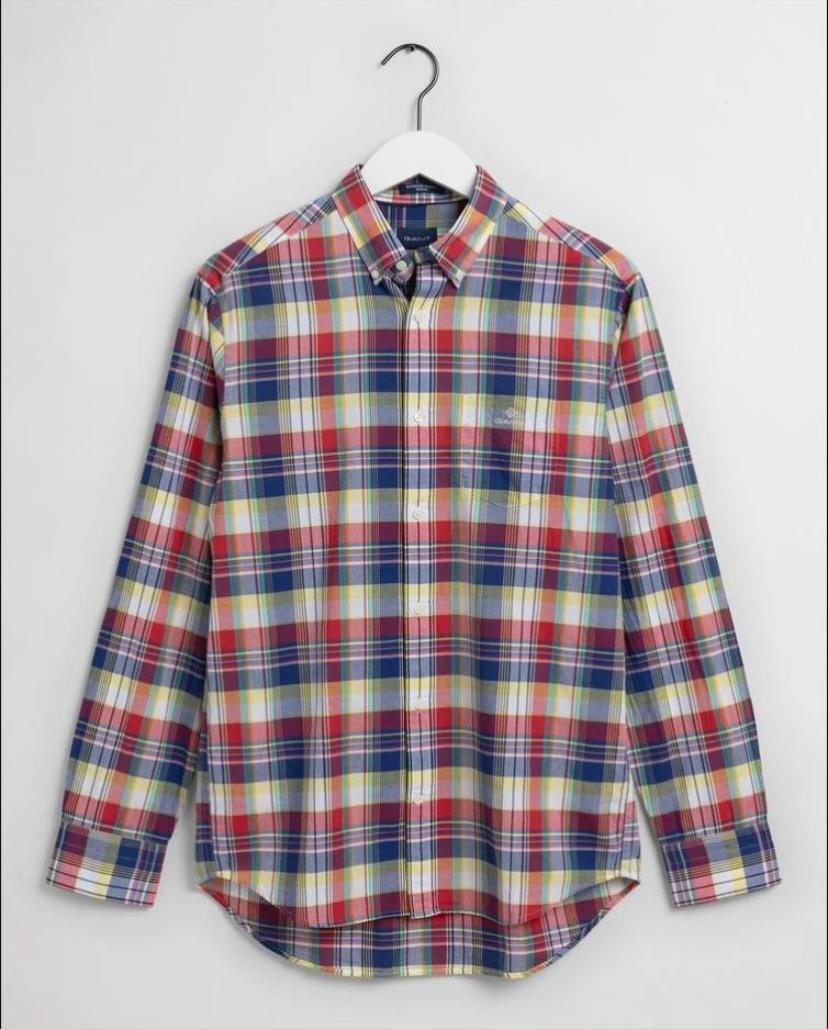 

Рубашка мужская GANT 3018620 красная S, Красный, 3018620