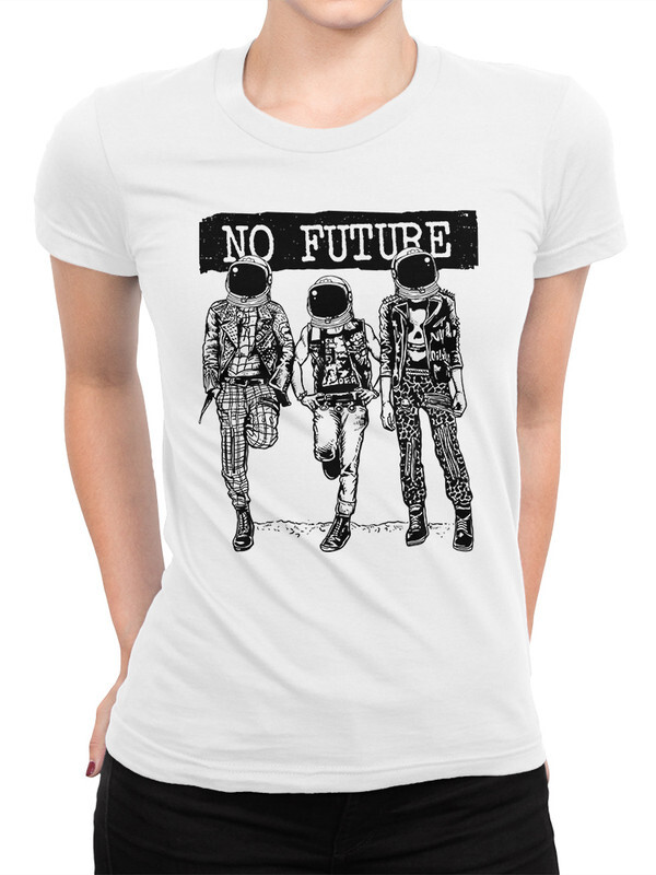 

Футболка женская Dream Shirts с Космонавтами белая S, с Космонавтами