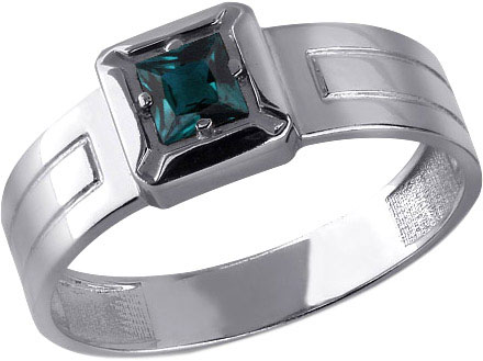 Кольцо из серебра с топазом р. 19,5 Aquamarine 6561708-S-a