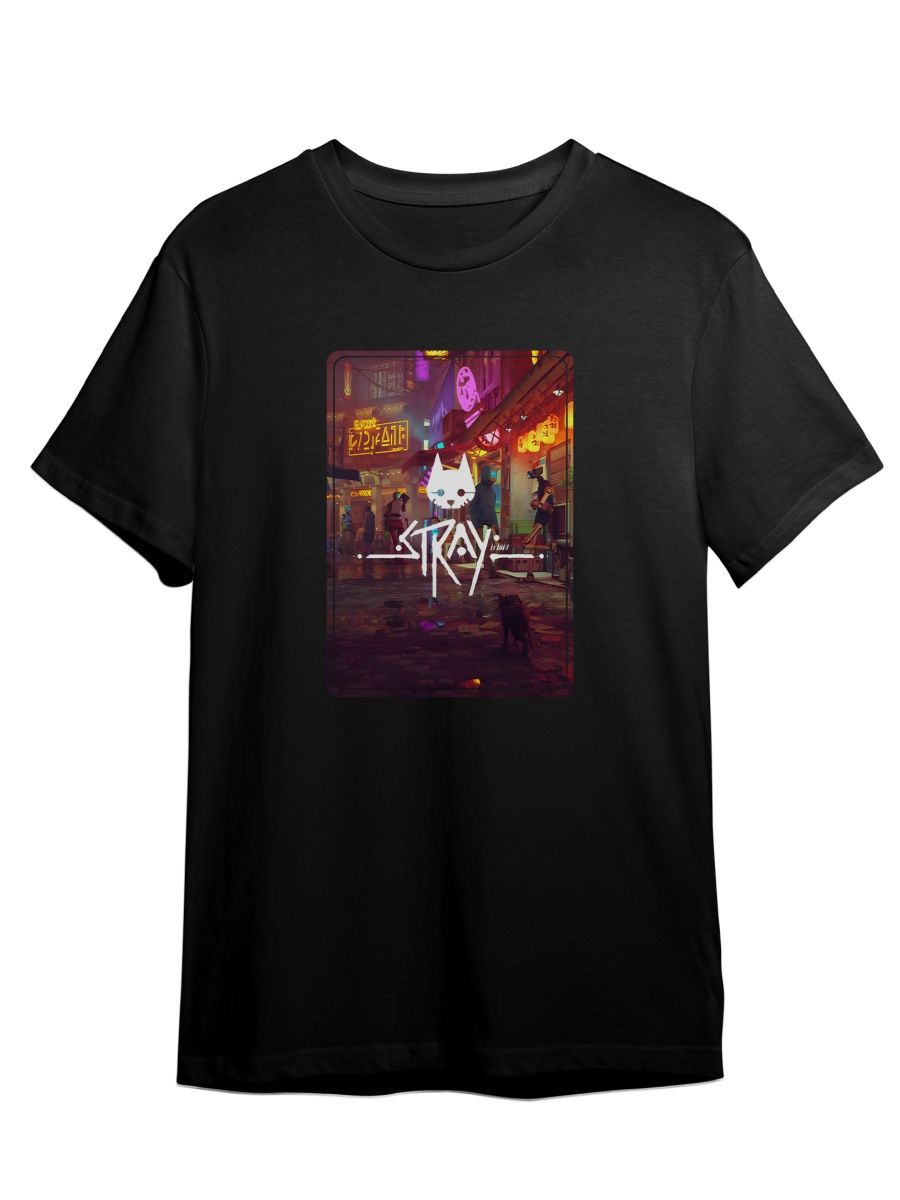 

Футболка унисекс СувенирShop Stray/Стрей 8 черная M (46-48), Черный, "Stray/Стрей" 8