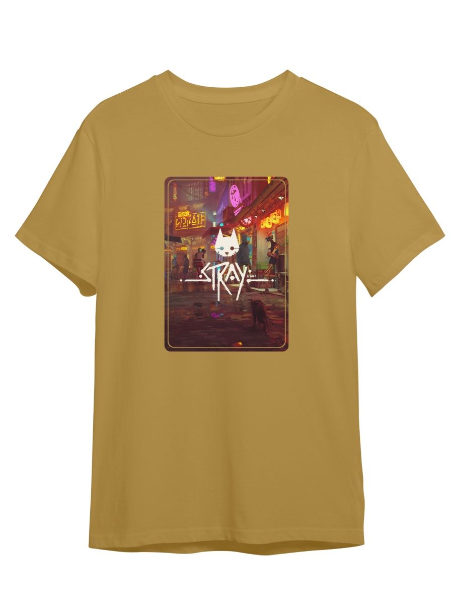 

Футболка унисекс СувенирShop Stray/Стрей 8 желтая M (46-48), "Stray/Стрей" 8