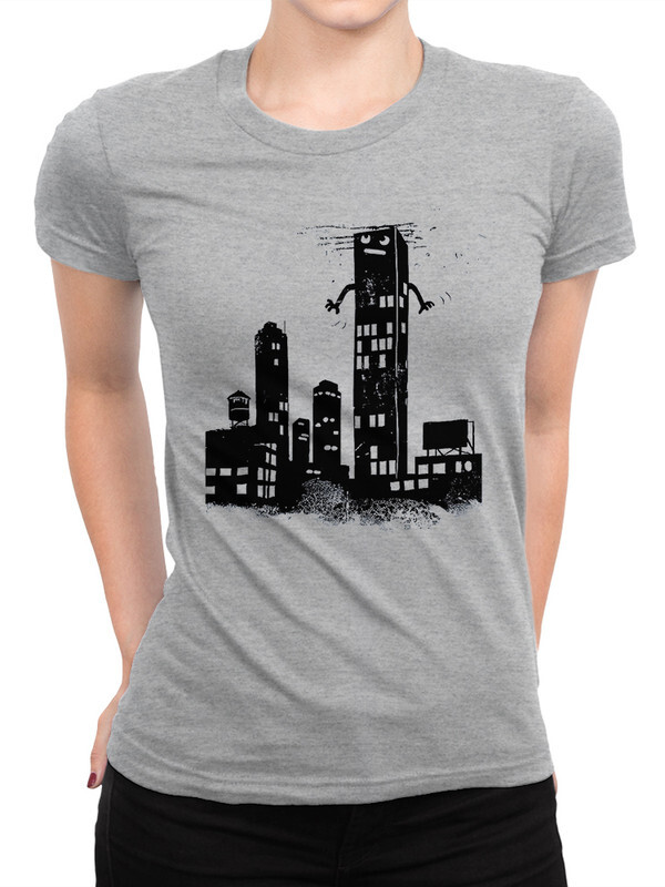 

Футболка женская Dream Shirts Небоскребы серая 3XL, Серый, Небоскребы
