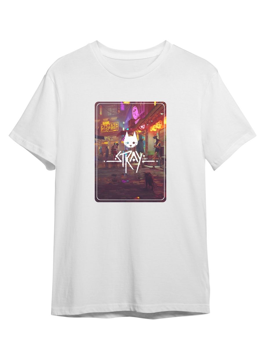 

Футболка унисекс СувенирShop Stray/Стрей 8 белая 4XL (60-62), Белый, "Stray/Стрей" 8