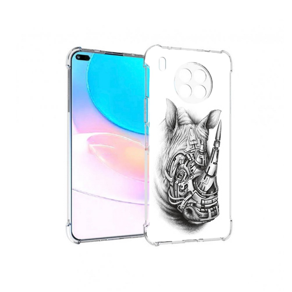

Чехол задняя-панель-накладка-бампер MyPads стальной носорог для Huawei Nova 8i, Прозрачный, Tocco