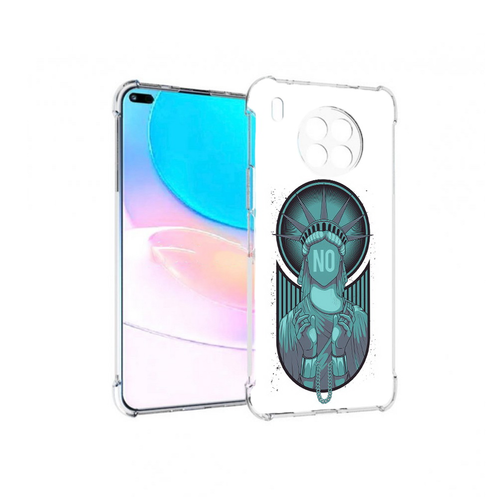 

Чехол задняя-панель-накладка-бампер MyPads статуя свободы зеленый для Huawei Nova 8i, Прозрачный, Tocco