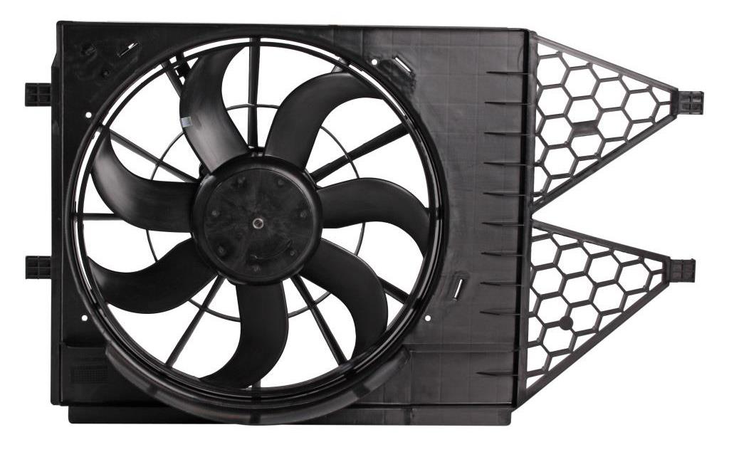 

LUZAR Эвентилятор охл. для ам VW Polo (10-)( 20-)Skoda Rapid (12-)(20-) (с кожухом) (LFK 1