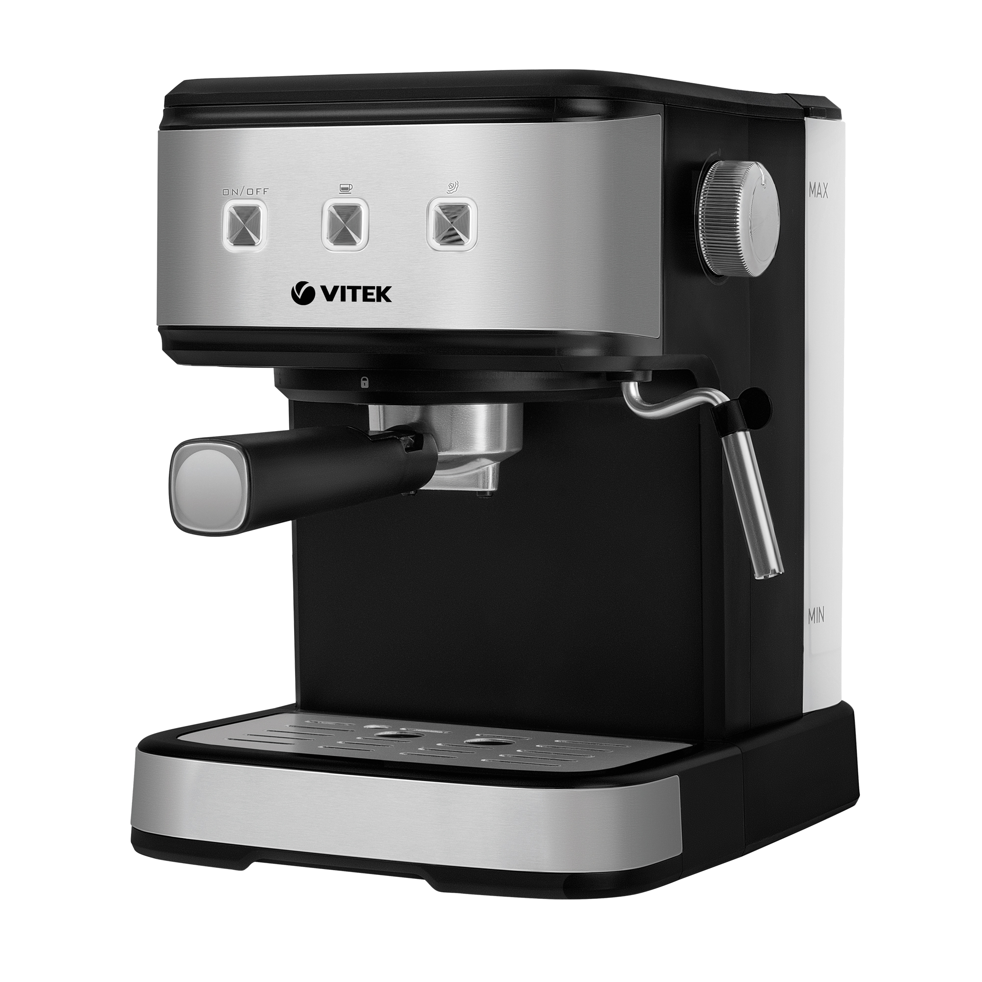 Рожковая кофеварка VITEK VT-8471 серый, черный рожковая кофеварка delonghi ec 885 gy серый серебристый